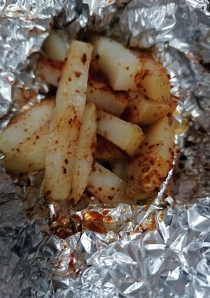 Una foto de Papitas enchiladas