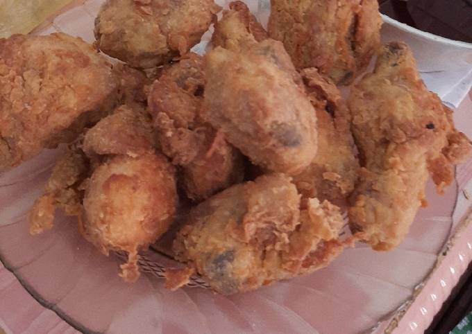 Menu berbuka puasa Ayam goreng krispi