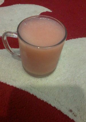 صورة لوصفة عصير فراولة و جوافه