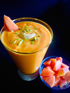 A picture of Papaya Lassi.