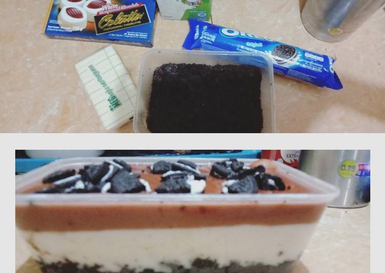 Cara meramu Desert box Oreo and choco swallow 😁  Mudah