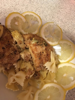 A picture of Artichoke Chicken Picatta.