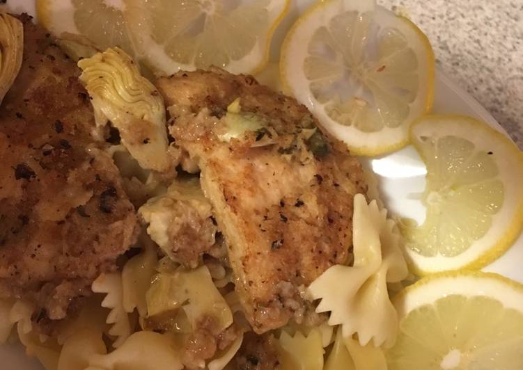 Recipe of Perfect Artichoke Chicken Picatta