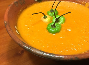 Una foto de Salsa de chiles habaneros