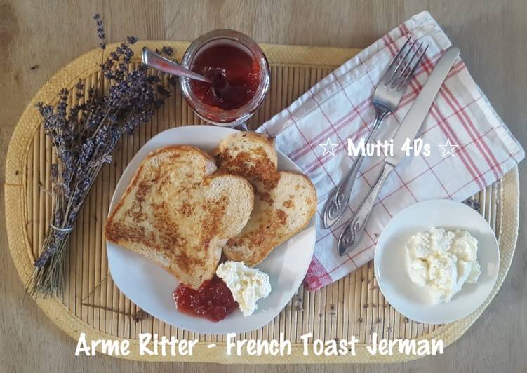 Langkah Mudah untuk Membuat &#34;Arme Ritter&#34; - French Toast à la Jerman, Menggugah Selera