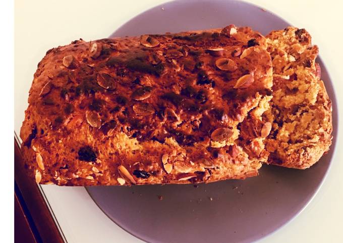 Recipe of Quick Whole wheat fruits &amp; nuts cake