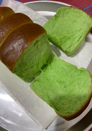 Foto resep Roti sobek pandan with whipy cream