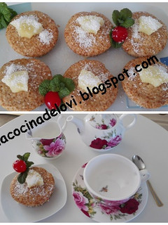 Una foto de Muffins de piña colada