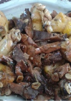 Una foto de Alitas de pollo con setas a mi estilo
