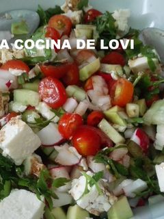 Una foto de Ensalada con cherries