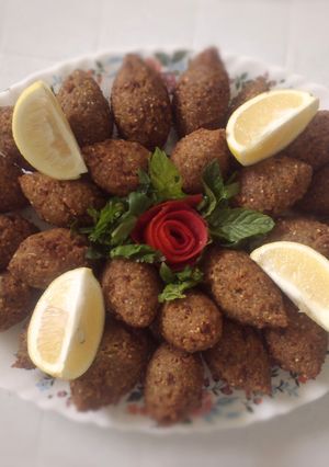 صورة لوصفة الكبة المقلية السورية