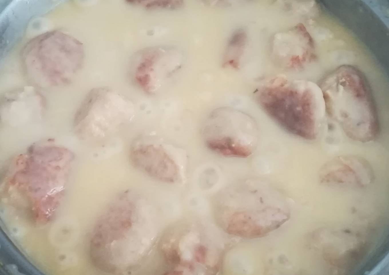 Albóndigas de atún y gamba en salsa