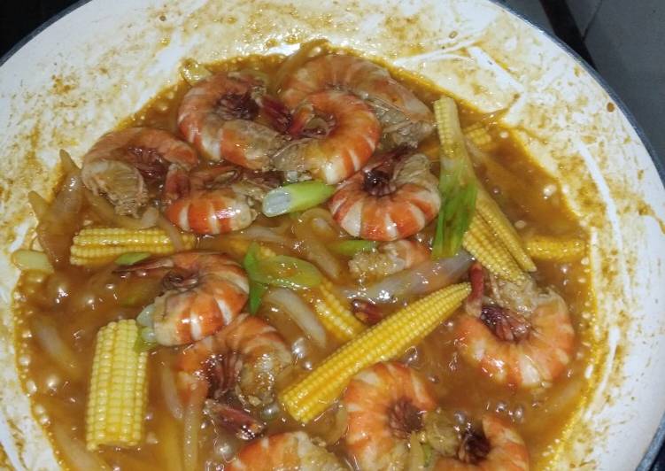 Udang saos padang simpel enakk 😍