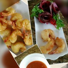 A picture of Whosayna’s Butterfly Prawns.