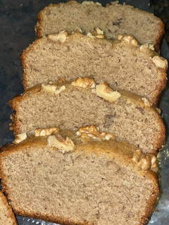 Una foto de Budín de banana vegano