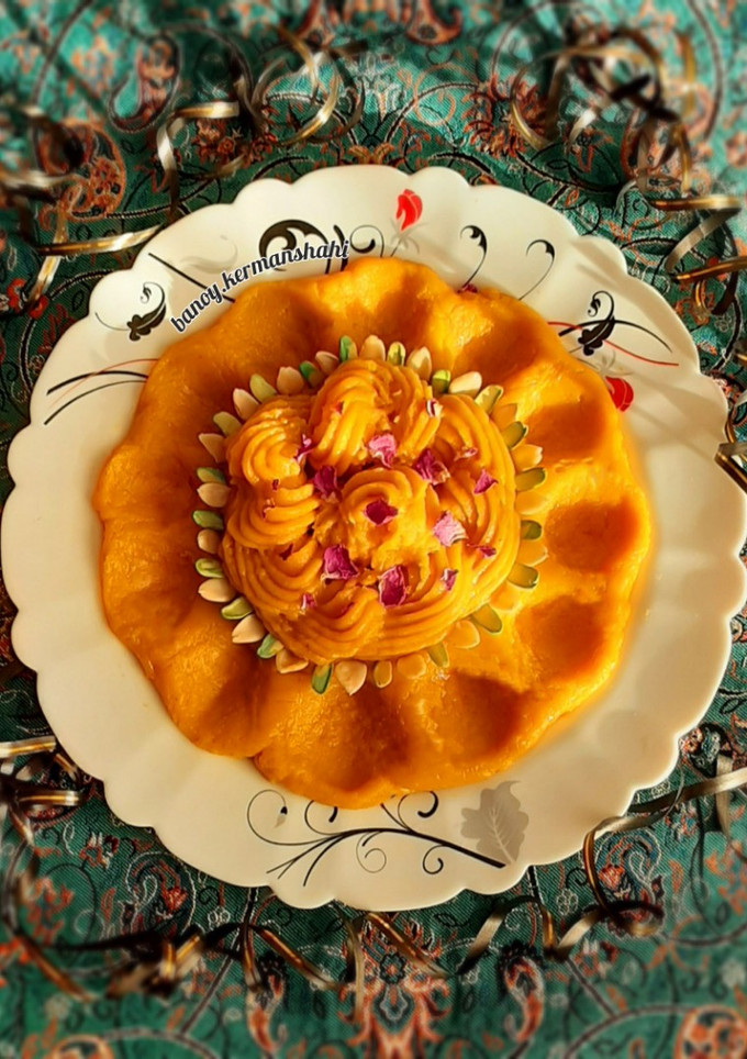 عکسی از دستور حلوا شیر