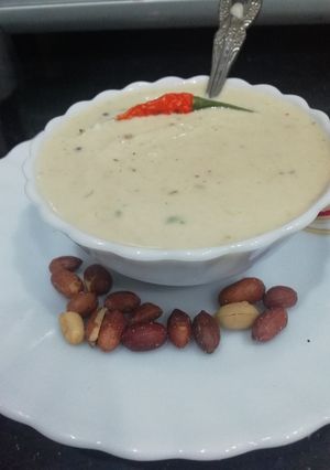 A picture of Instant Peanut and coconut chutney.