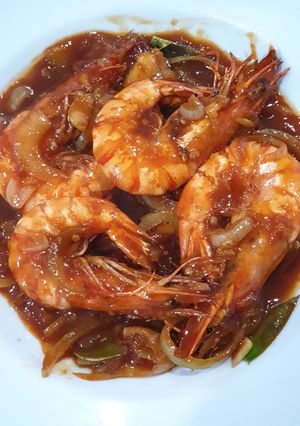 Foto resep Udang Saos Padang