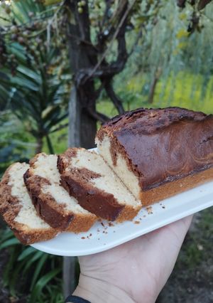 Una foto de Budín marmolado🍫 (12 cucharadas)