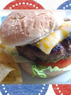 A picture of American-Style Hamburger Patty.