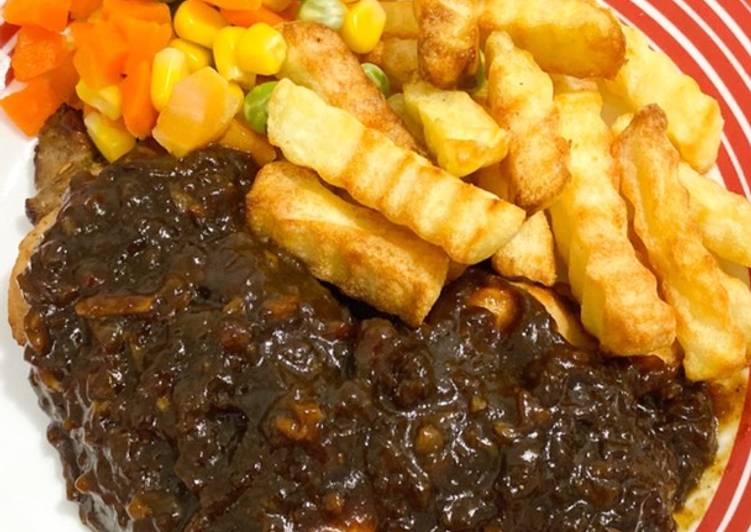 Resep Chicken Steak Blackpepper Sauce Steak Ayam Ala Cafe Yang Gurih