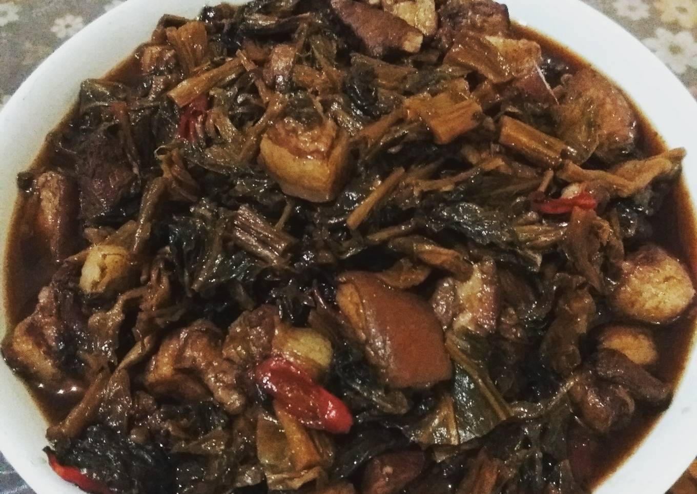 Mui Choy With Pork Belly (Ham Choy Kon)