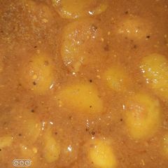 Dum aloo A picture of Dum aloo.