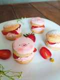 Scones de naranja 🍊 y fresa 🍓