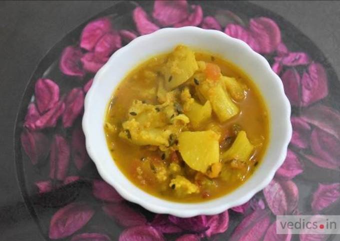 Recipe of Perfect Aloo gobhi curry recipe without onion and garlic