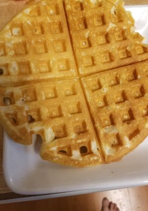 A picture of Plain Waffles adapted from the Settlement Cookbook-1965.
