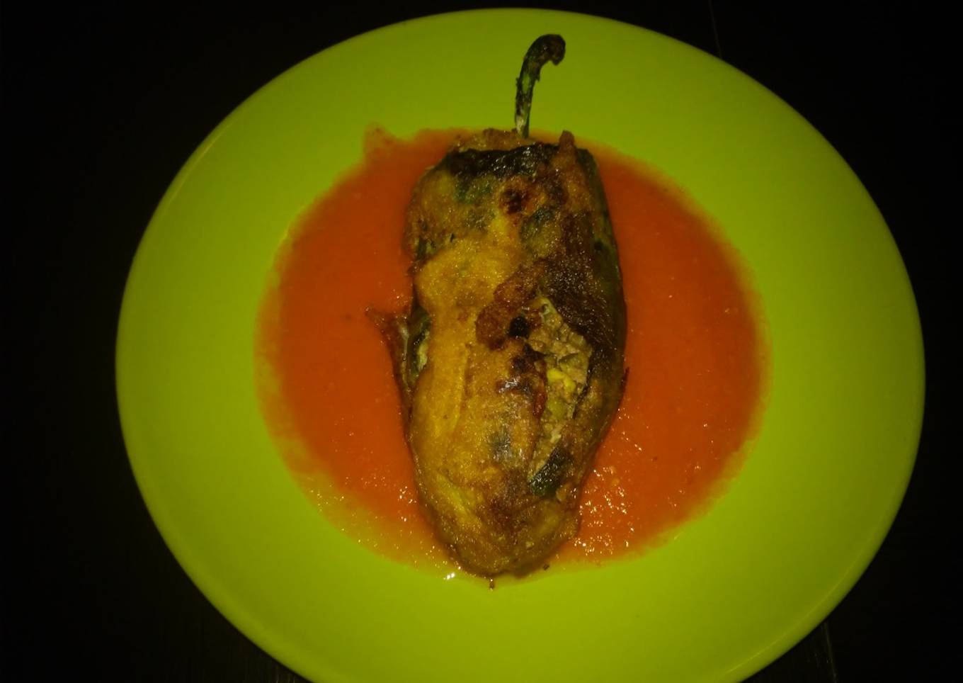 Chiles rellenos de carne