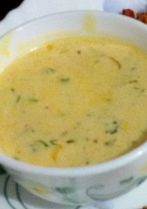 A picture of Moru Curry (Kerala Style Seasoned Buttermilk).