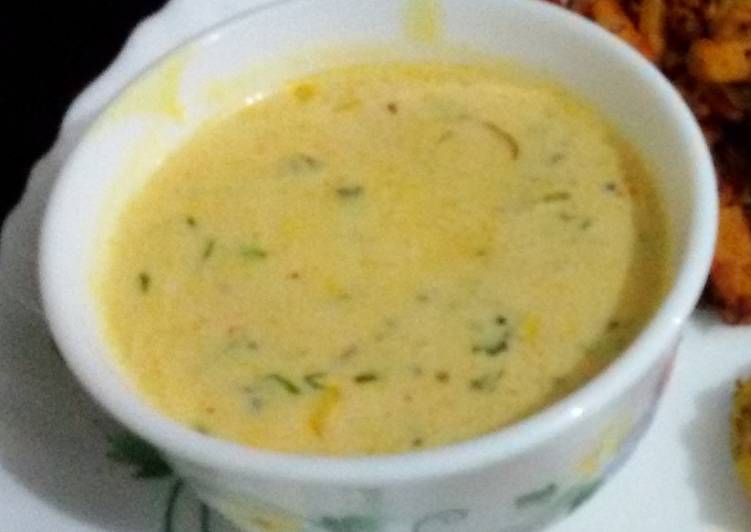 Simple Way to Prepare Perfect Moru Curry (Kerala Style Seasoned Buttermilk)