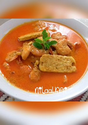 Foto resep Gulai udang dan Tempe