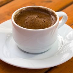 A picture of Special Arabic Coffee with Rose Water.