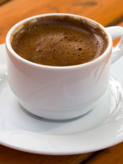 A picture of Special Arabic Coffee with Rose Water.