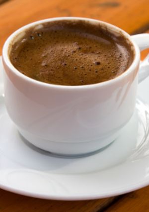 A picture of Special Arabic Coffee with Rose Water.