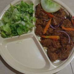 A picture of Suya gas meat.
