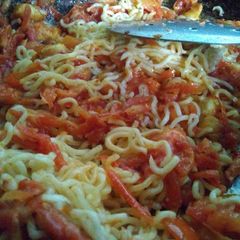 A picture of Noodles Made by shaheen Ali.