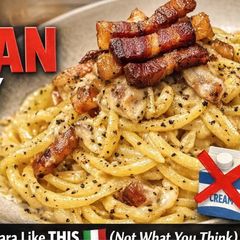 A picture of Spaghetti alla Carbonara Autentica | Cream-Free, Roman-Style.