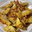 Alcachofas congeladas con jamón