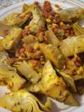 Frozen Artichokes with Ham