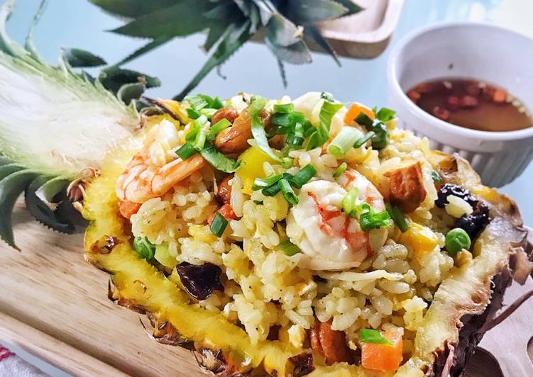 Gampangnya Membuat Pineapple Fried Rice Nasi Goreng Nanas Khas Thailand Paling Enak