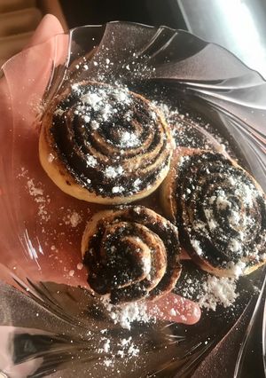 Kakaós csiga puha túrós tésztával recept fotója
