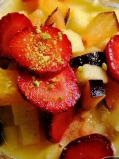 صورة لوصفة سلطه الفواكه الشهية 🍓🍌🍍🍏
