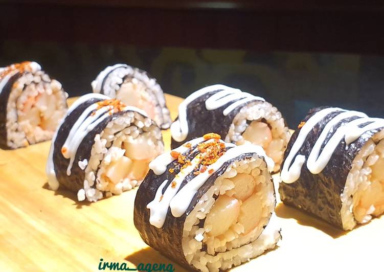 Kani Roll Sushi Homemade