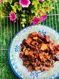 Plantain and beef stir fry