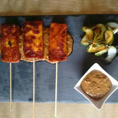 A picture of Paneer Satay.