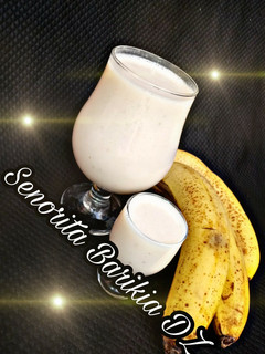 صورة لوصفة سموثي الموز 🍌🍌💛