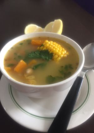 Una foto de Sopa de choritos